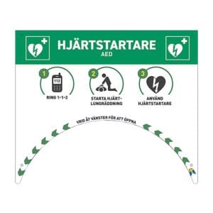 Skylt till Rotaid skåp